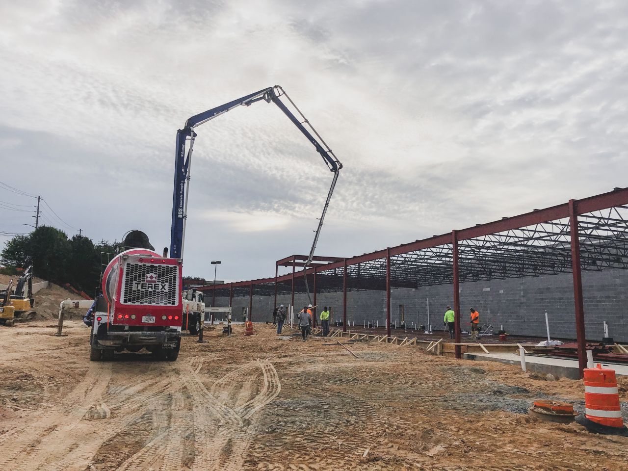 Satellite Corners Convenience Store and Gas Station under construction