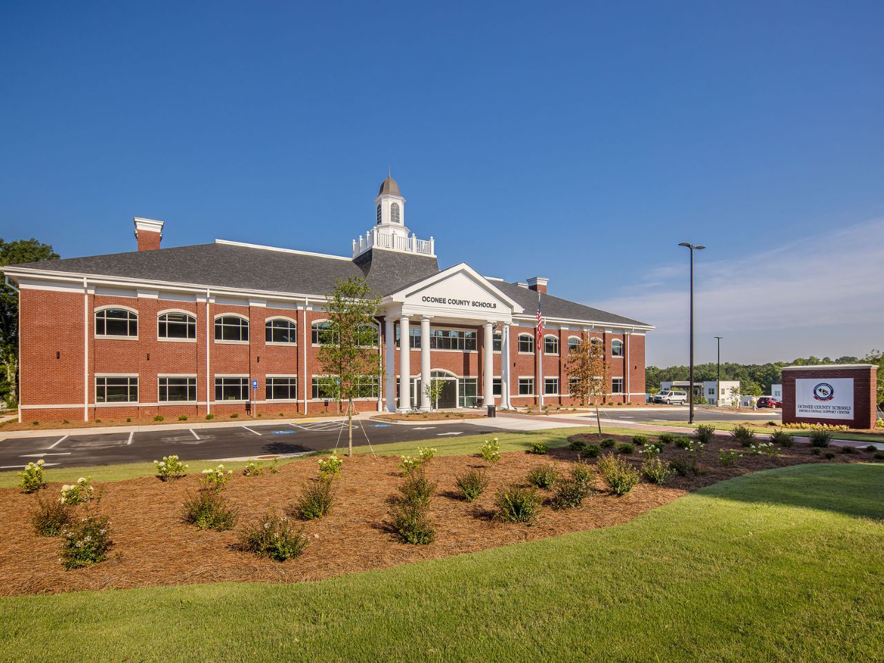 OCS Instructional Support Center exterior with signage